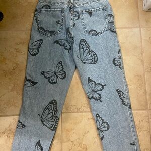 Pacsun butterfly jeans